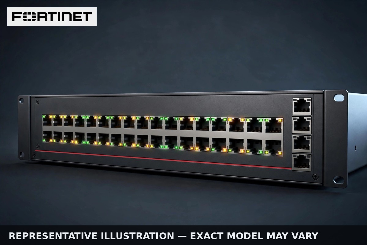 Fortinet FortiSwitch — representative illustration (exact model may vary)
