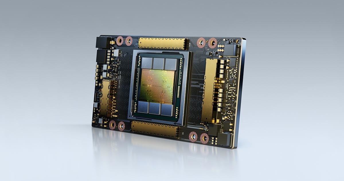 NVIDIA A100 GPU — official product image