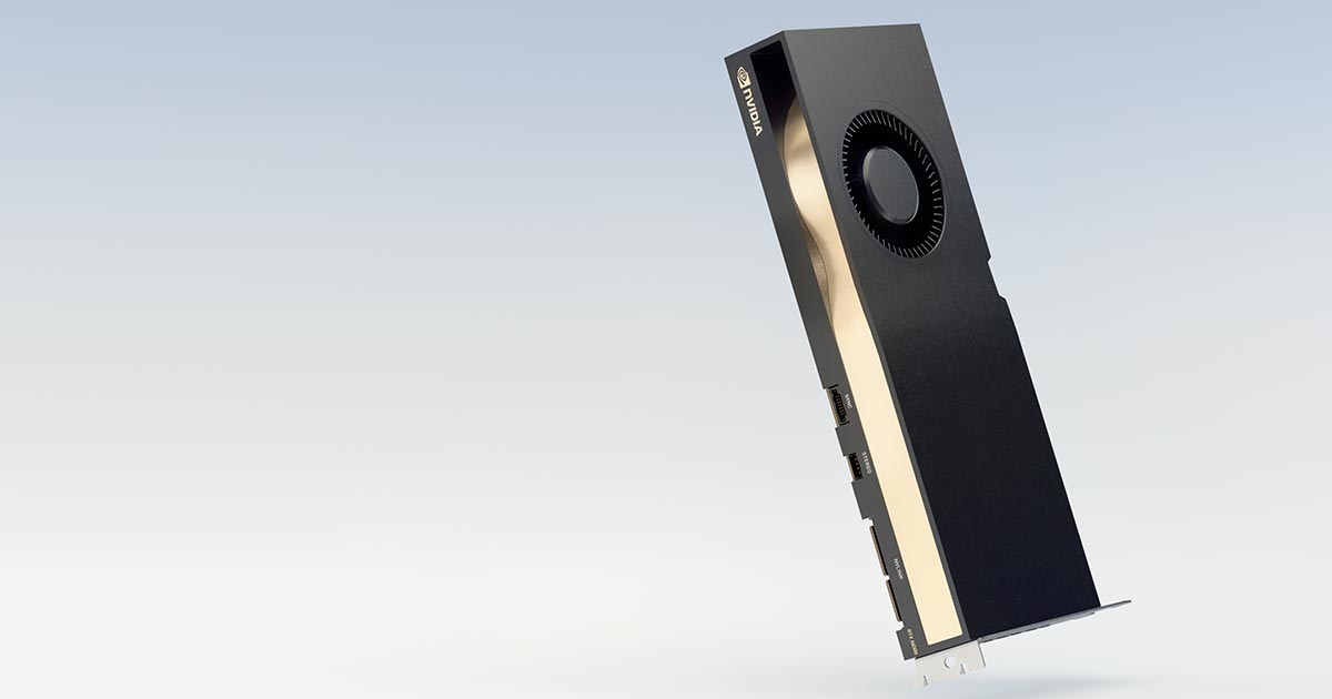 NVIDIA RTX A4500 GPU — official product image
