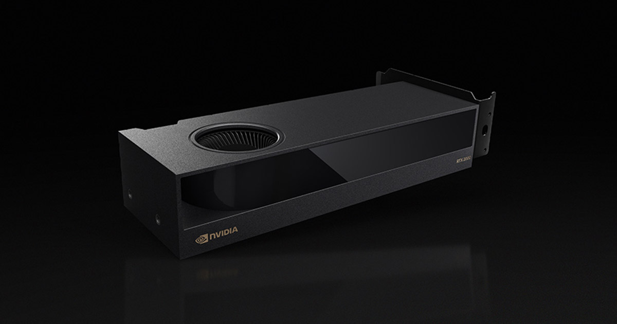 NVIDIA RTX 2000 Ada Generation GPU — official product image