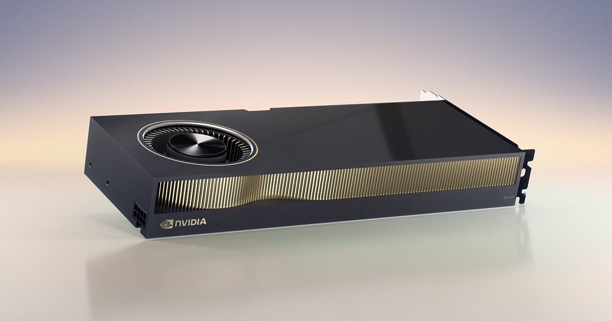 NVIDIA RTX 6000 Ada Generation GPU — official product image
