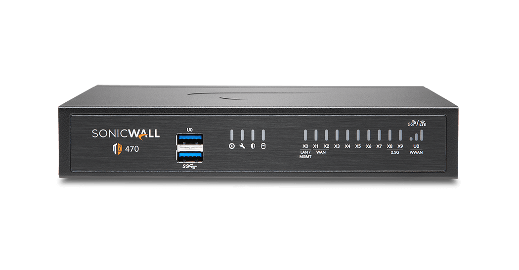 SonicWall TZ470 firewall — official product image